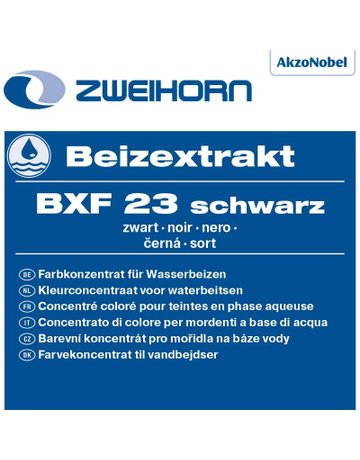 Beizextrakt wasserlöslich schwarz BXF 23 0,5 ltr - Zweihorn